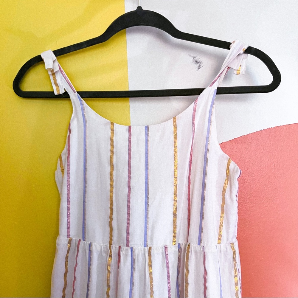 Gilded Striped Dress